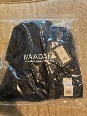 NAADAM Navy Cashmere Hoodie